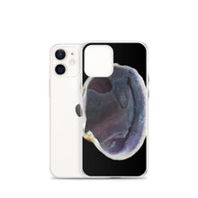 Load image into Gallery viewer, Quahog Clam Shell Purple Right Interior | iPhone Case | Black Background
