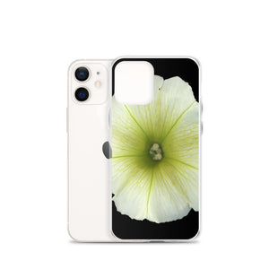 Petunia Flower Yellow-Green | iPhone Case | Black Background