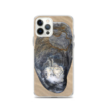 Load image into Gallery viewer, iPhone Case | Oyster Shell Blue Right Exterior | Sand Background
