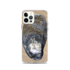 iPhone Case | Oyster Shell Blue Right Exterior | Sand Background