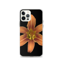Load image into Gallery viewer, iPhone Case | Orange Daylily Flower | Black Background
