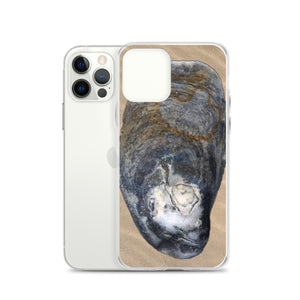 iPhone Case | Oyster Shell Blue Right Exterior | Sand Background