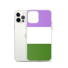Load image into Gallery viewer, iPhone Case | Genderqueer Pride Flag | Lavender White Green

