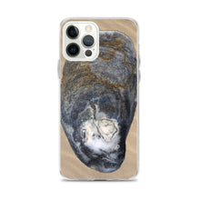 Load image into Gallery viewer, iPhone Case | Oyster Shell Blue Right Exterior | Sand Background
