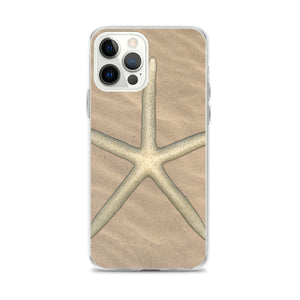 iPhone Case | Finger Starfish Shell Top | Sand Background