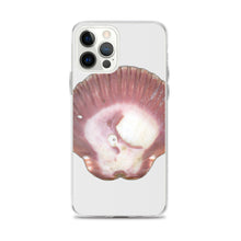 Load image into Gallery viewer, Scallop Shell Magenta Left Exterior | iPhone Case | Silver Background
