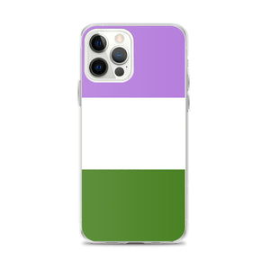 Genderqueer Pride Flag | iPhone Case | Lavender White Green
