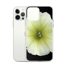 Load image into Gallery viewer, iPhone Case | Petunia Flower Yellow-Green | Black Background
