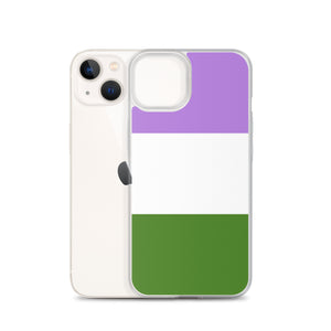 iPhone Case | Genderqueer Pride Flag | Lavender White Green