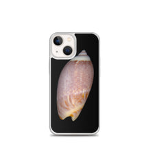 Load image into Gallery viewer, iPhone Case | Olive Snail Shell Brown Dorsal | Black Background
