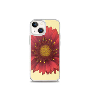 Gerbera Daisy Flower Red | iPhone Case | Sunshine Background