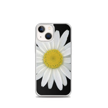 Load image into Gallery viewer, Shasta Daisy Flower White | iPhone Case | Black Background
