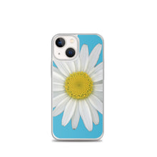 Load image into Gallery viewer, Shasta Daisy Flower White | iPhone Case | Pool Blue Background
