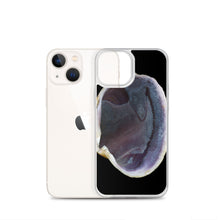 Load image into Gallery viewer, Quahog Clam Shell Purple Right Interior | iPhone Case | Black Background
