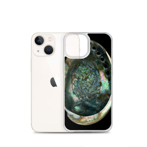 iPhone Case | Abalone Shell Interior | Black Background