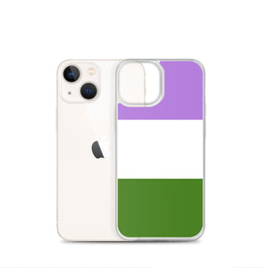 Genderqueer Pride Flag | iPhone Case | Lavender White Green