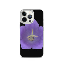 Load image into Gallery viewer, Balloon Flower Blue | iPhone Case | Black Background

