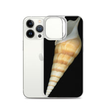 Load image into Gallery viewer, iPhone Case | Turrid Shell Tan Apertural | Black Background
