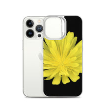 Load image into Gallery viewer, iPhone Case | Hawkweed Flower Yellow | Black Background
