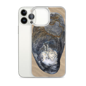 iPhone Case | Oyster Shell Blue Right Exterior | Sand Background