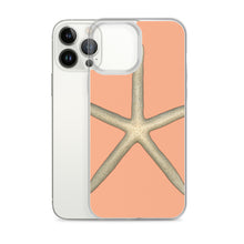 Load image into Gallery viewer, iPhone Case | Finger Starfish Shell Top | Peach Background
