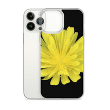 Load image into Gallery viewer, iPhone Case | Hawkweed Flower Yellow | Black Background
