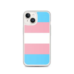 Transgender Pride Flag | iPhone Case | Blue Pink White