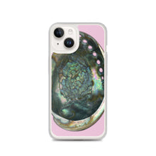 Load image into Gallery viewer, iPhone Case | Abalone Shell Interior | Orchid Pink Background
