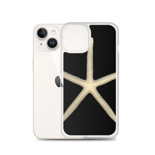 Load image into Gallery viewer, iPhone Case | Finger Starfish Shell Top |Black Background
