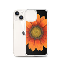 Load image into Gallery viewer, Gazania Flower Orange | iPhone Case | Black Background
