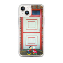 Load image into Gallery viewer, iPhone Case | Dutch Doors series, Cream Orange Squares by Matteo
