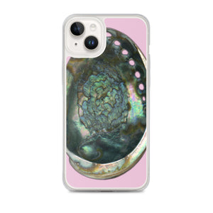 Abalone Shell Interior | iPhone Case | Orchid Pink Background