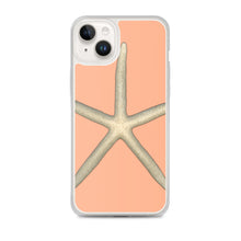 Load image into Gallery viewer, iPhone Case | Finger Starfish Shell Top | Peach Background
