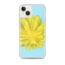 Load image into Gallery viewer, iPhone Case | Hawkweed Flower Yellow | Sky Blue Background
