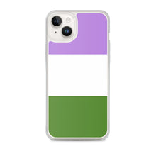 Load image into Gallery viewer, Genderqueer Pride Flag | iPhone Case | Lavender White Green
