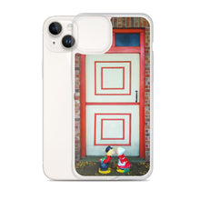 Load image into Gallery viewer, Dutch Doors series, Cream Orange Squares by Matteo | iPhone Case
