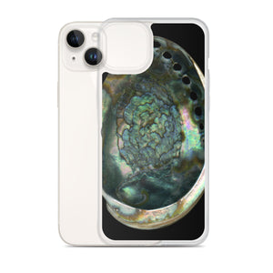 iPhone Case | Abalone Shell Interior | Black Background