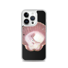 Load image into Gallery viewer, Scallop Shell Magenta Left Exterior | iPhone Case | Black Background
