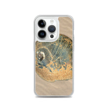 Load image into Gallery viewer, iPhone Case | Moon Snail Shell Black &amp; Rust Apical | Sand Background
