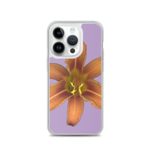 Load image into Gallery viewer, Orange Daylily Flower | iPhone Case | Lavender Background
