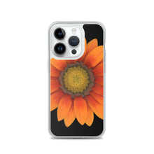 Load image into Gallery viewer, iPhone Case | Gazania Flower Orange | Black Background
