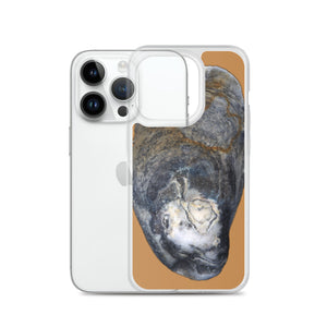 Oyster Shell Blue Right Exterior | iPhone Case | Camel Brown Background