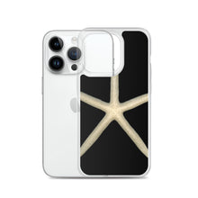 Load image into Gallery viewer, iPhone Case | Finger Starfish Shell Top |Black Background
