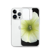 Load image into Gallery viewer, Petunia Flower Yellow-Green | iPhone Case | Black Background
