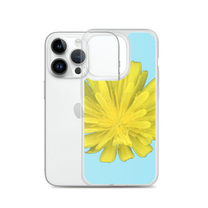 iPhone Case | Hawkweed Flower Yellow | Sky Blue Background