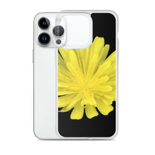 Load image into Gallery viewer, Hawkweed Flower Yellow | iPhone Case | Black Background
