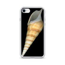 Load image into Gallery viewer, Turrid Shell Tan Apertural | iPhone Case | Black Background

