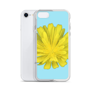 iPhone Case | Hawkweed Flower Yellow | Sky Blue Background