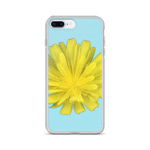 Load image into Gallery viewer, Hawkweed Flower Yellow | iPhone Case | Sky Blue Background
