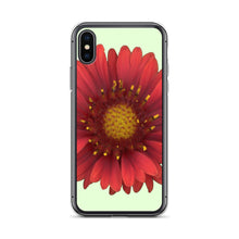 Load image into Gallery viewer, iPhone Case | Blanket Flower Gaillardia Red | Sea Glass Background
